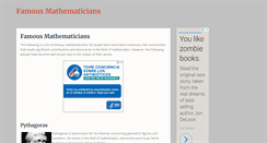 Desktop Screenshot of famousmathematicians.org